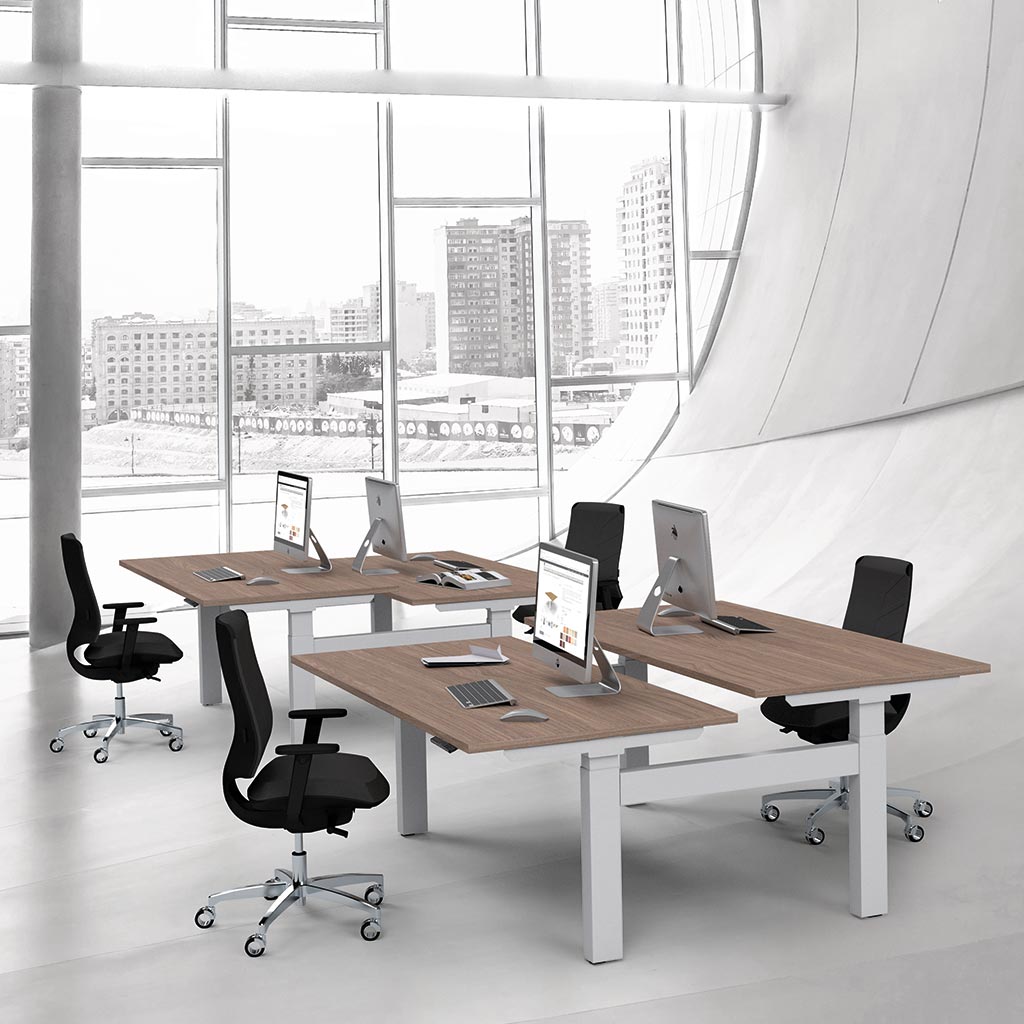 Work Out - Elektrische Zit-Sta H-Bench afbeelding