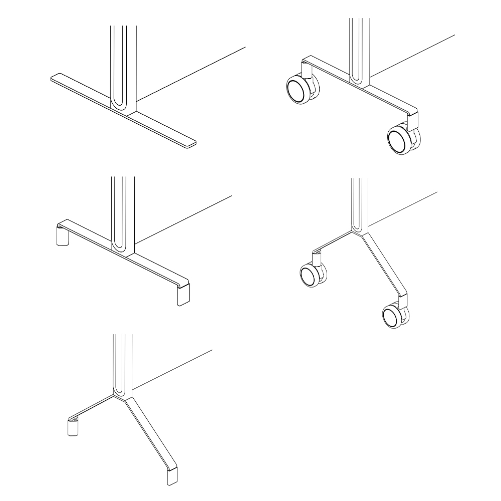 Scheidingswand Novu - voetstukken afbeelding