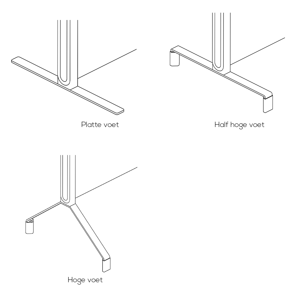 Scheidingswand Novu - voetstukken afbeelding