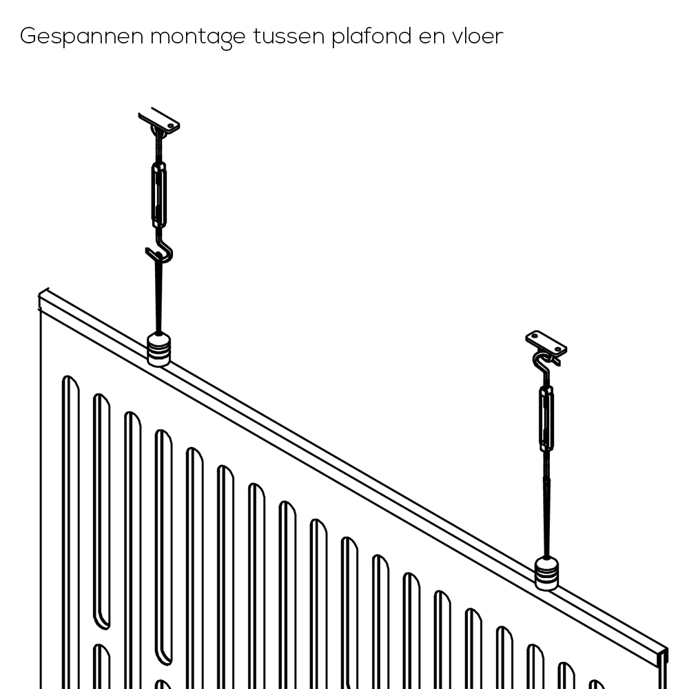 Hangpaneel Mesh Square afbeelding