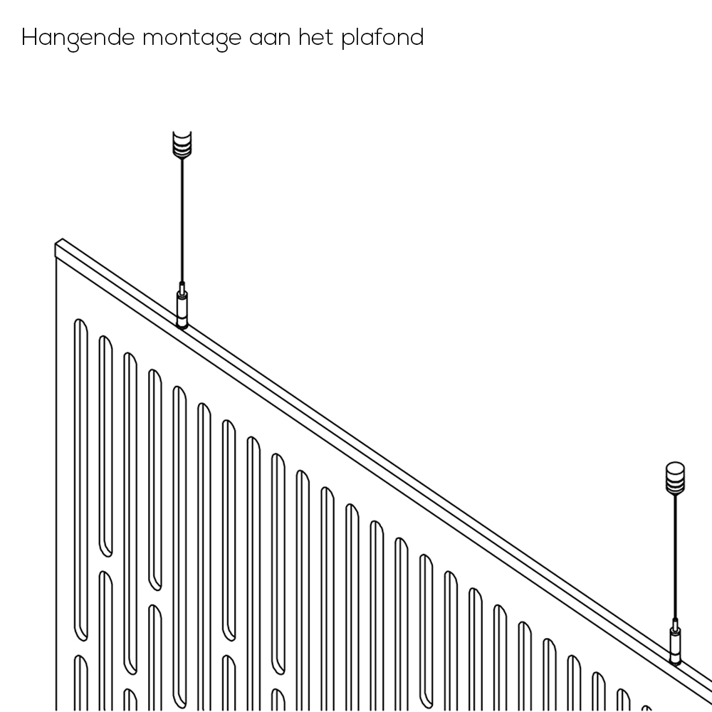Hangpaneel Mesh Square afbeelding