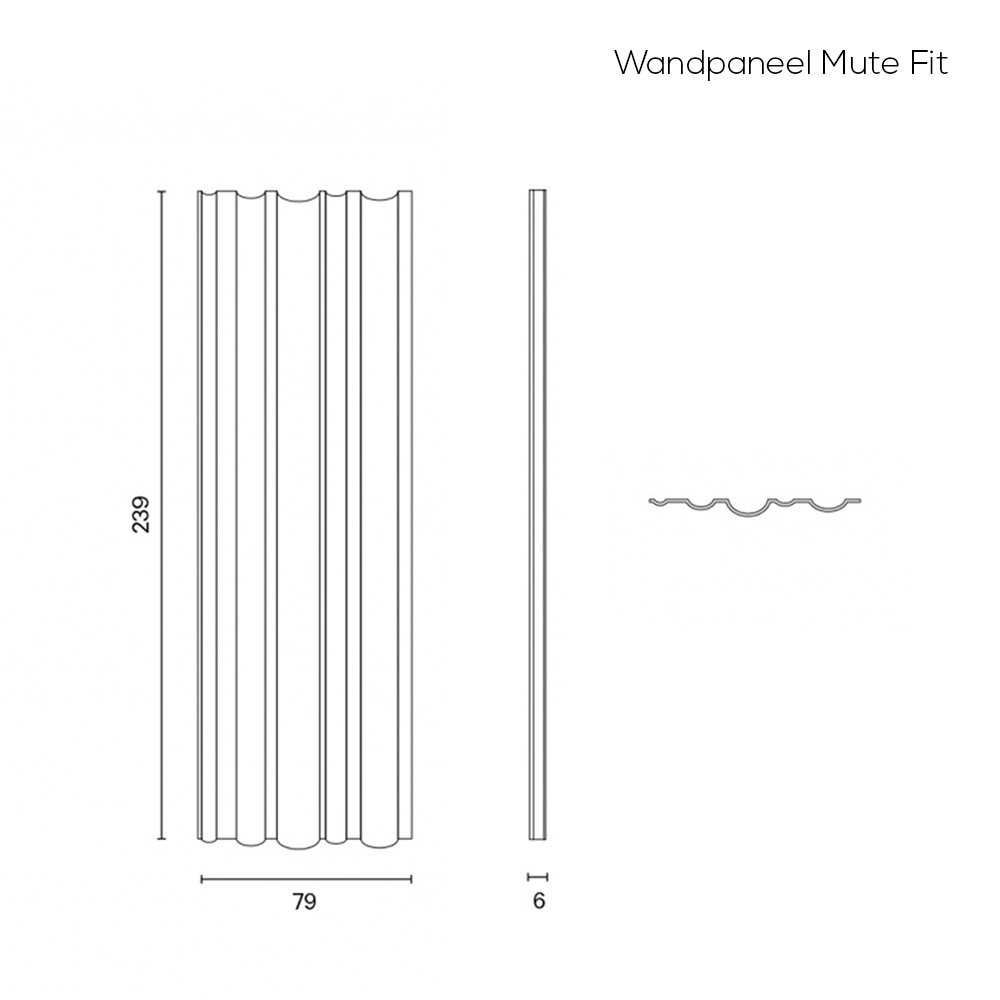 De Vorm wandpaneel Mute Fit afbeelding