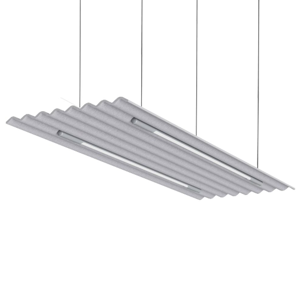 De Vorm plafondpaneel Mute Flow Floating Light afbeelding