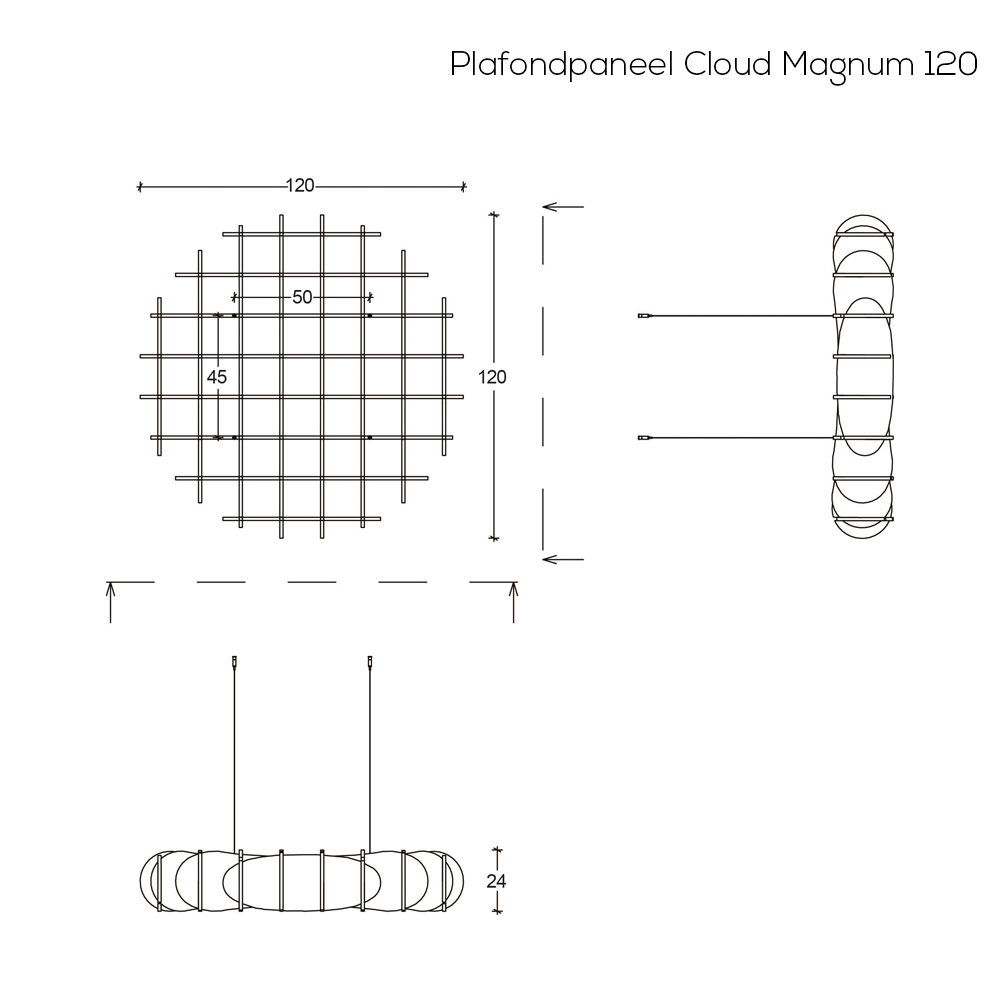 Plafondpaneel Cloud Magnum afbeelding