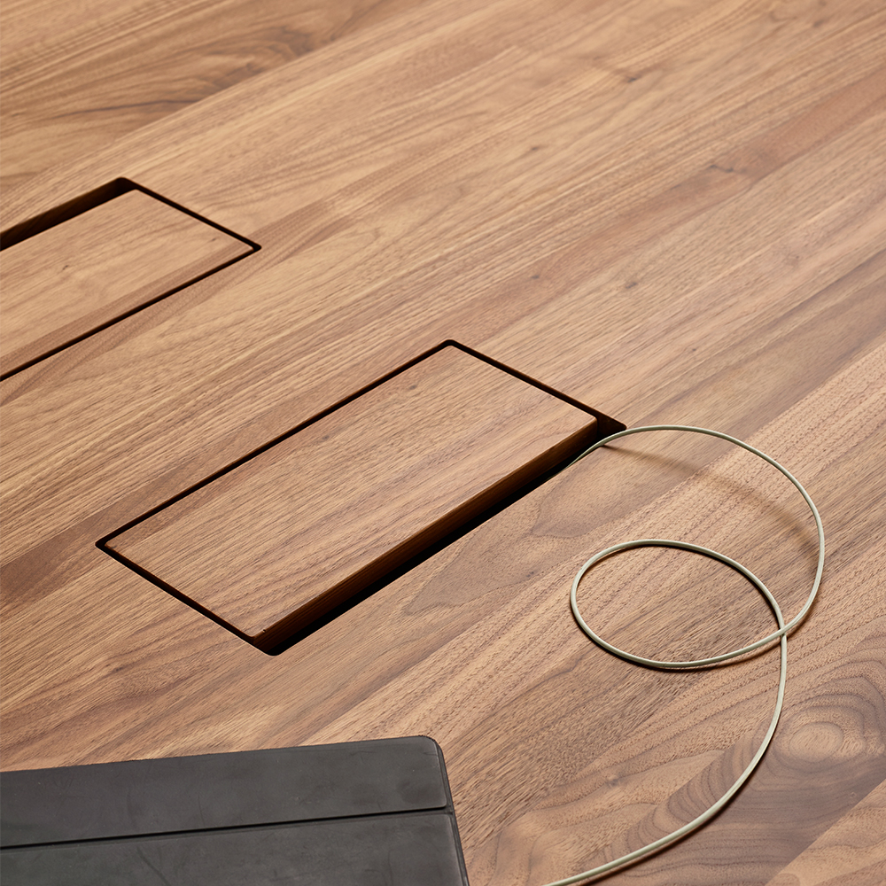 Houten tafel Grid Conference afbeelding