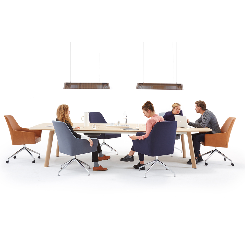 Houten tafel Grid Conference afbeelding