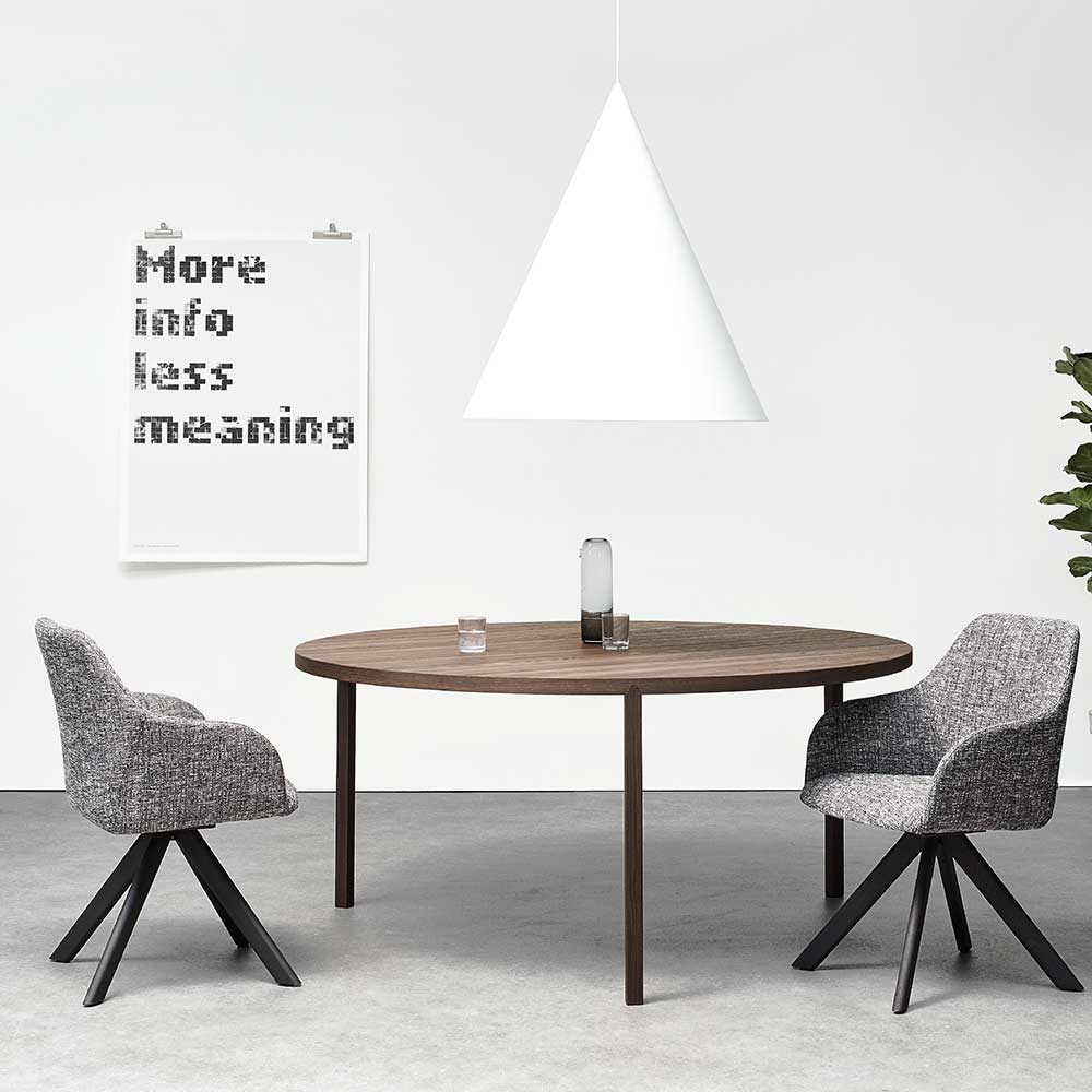 Houten tafel Slim + Round afbeelding