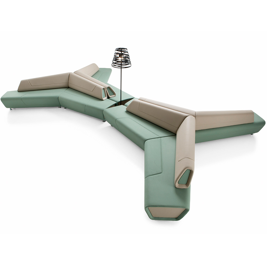 Wachtkamerbank Kaleido afbeelding