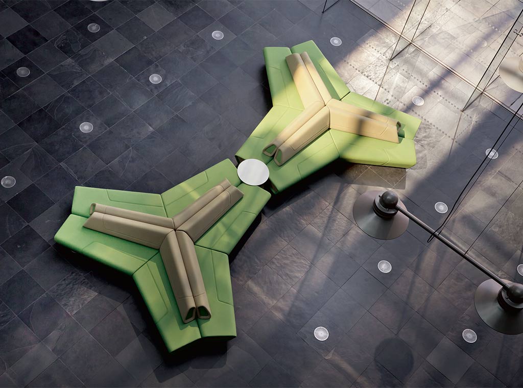 Wachtkamerbank Kaleido afbeelding